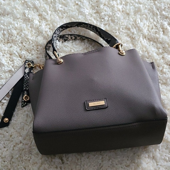 Aldo Bags New Dark Gray Medium Size Purse Poshmark